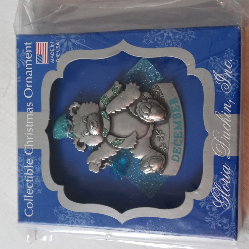 NIP Gloria Duchin, Inc. Collectible Christmas Ornament (December)